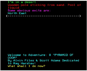 Adventure 08 - Pyramid of Doom - BBC vb-124 (1984)(Adams)[GAME] screen shot game playing